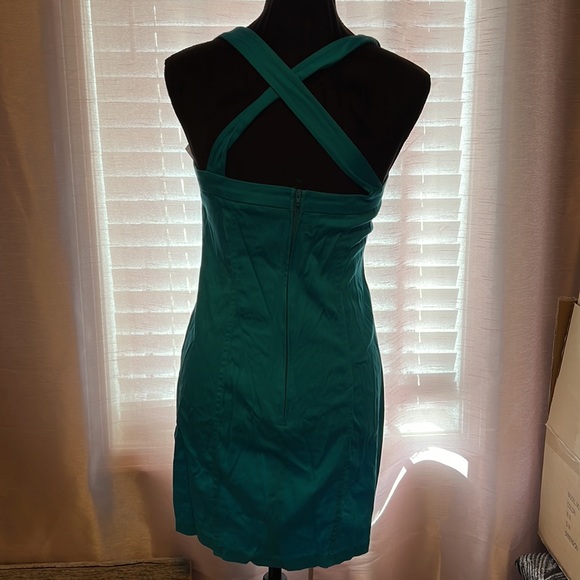 Teal cotton summer dress - Picture 2 of 2